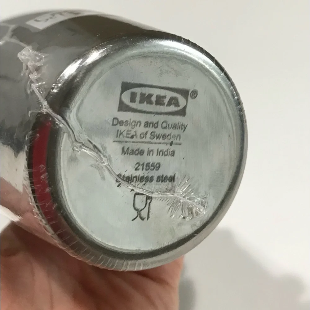 🌺🌺NWT IKEA Stainless Steel Cocktail Tumbler, 8” Tall